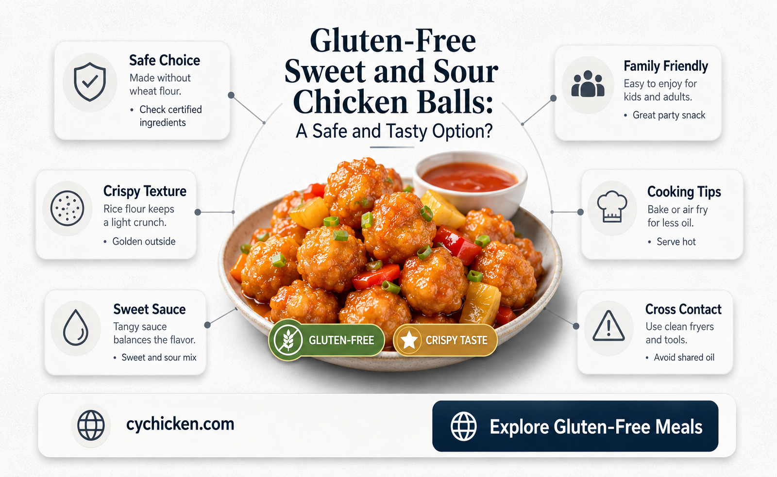are sweet and sour chicken balls gluten free