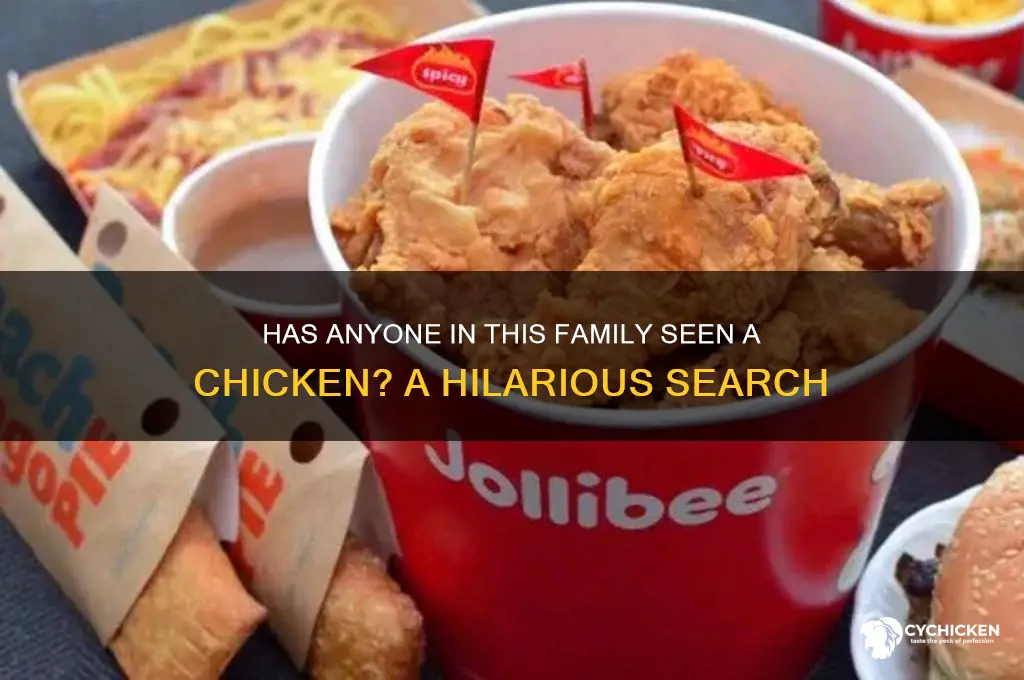 has anyone in this family seen a chicken
