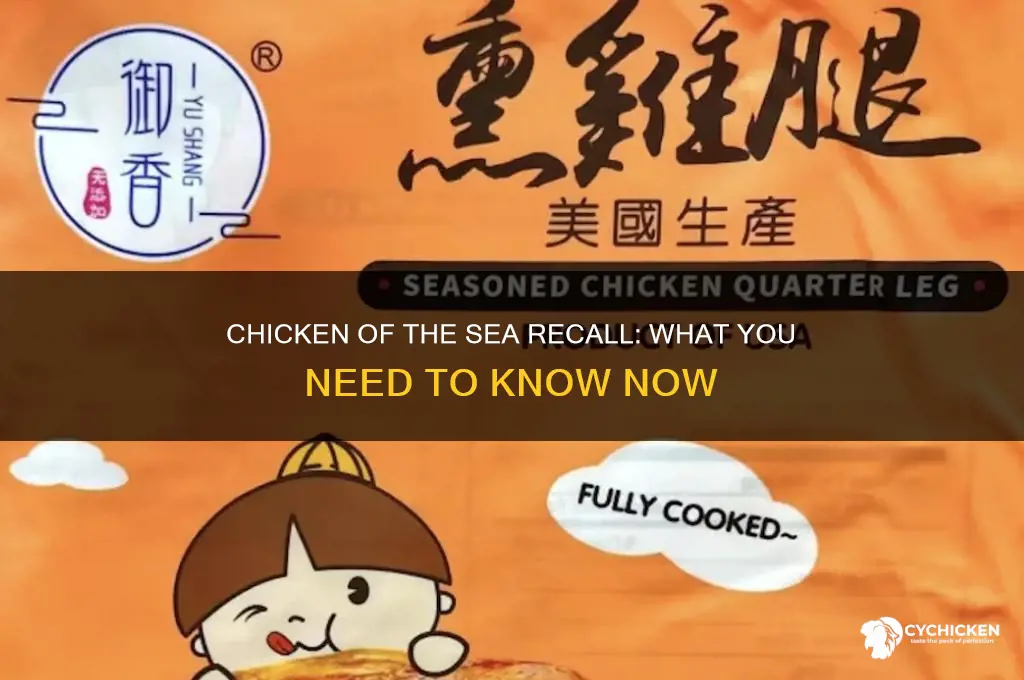 has chicken of the sea been recalled