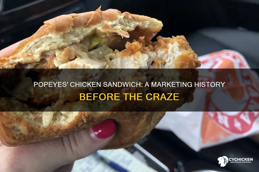 has popeyes marketed a chicken sandwich before