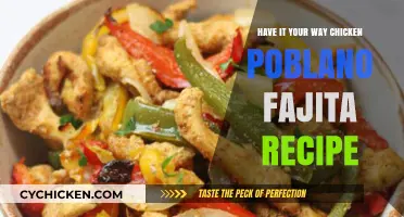 Spicy Chicken Poblano Fajitas: Customize Your Perfect Flavor Fiesta