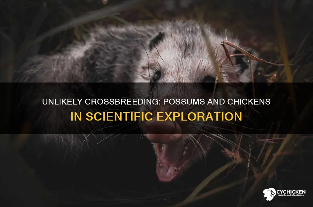 have scientists tried to breed possums and chicken