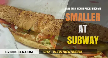 Shrinking Subway Chicken: Are Portions Getting Smaller?