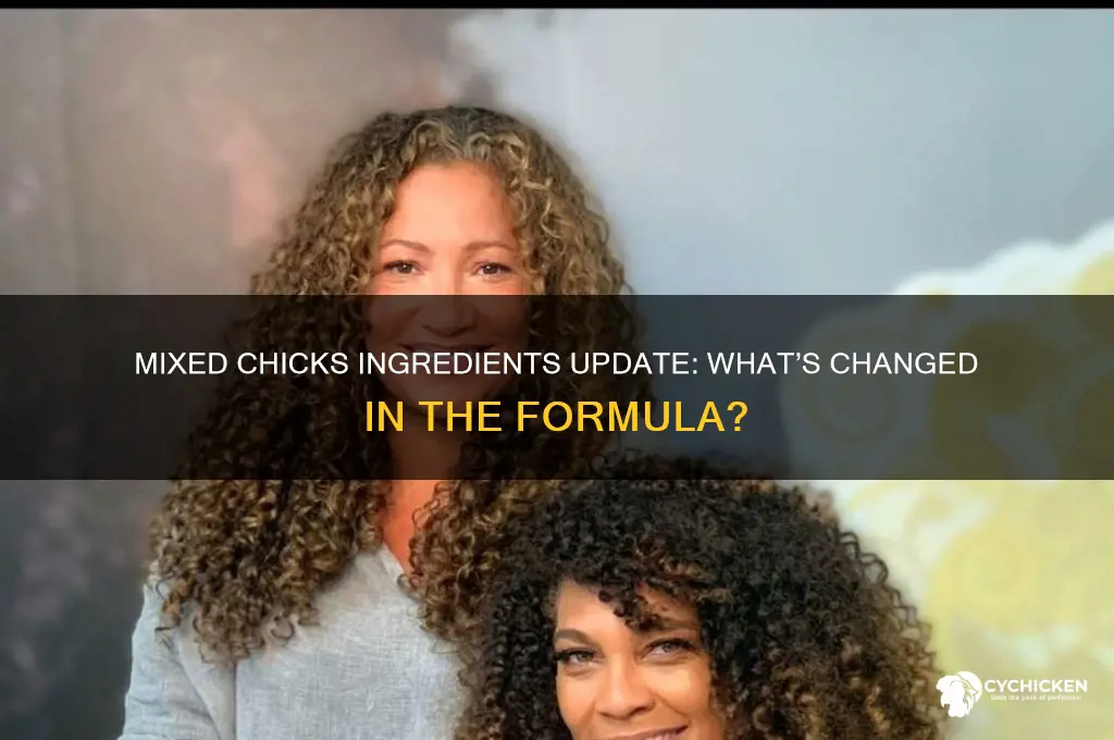 have the ingredients in mixed chicks changed