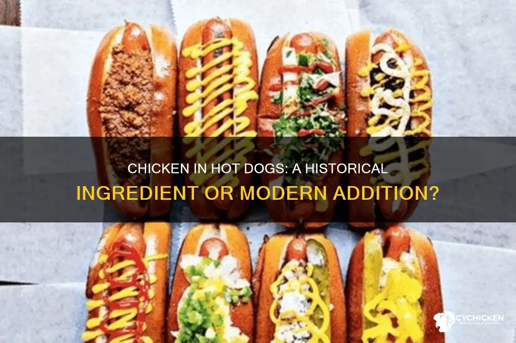 have they always put chicken into hot dogs