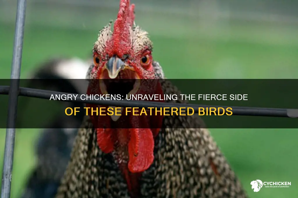 have you seen a chicken they are angry