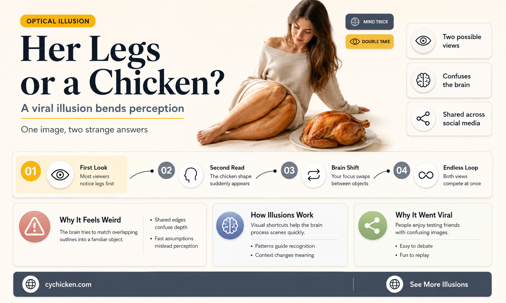 are those her legs or is she riding a chicken