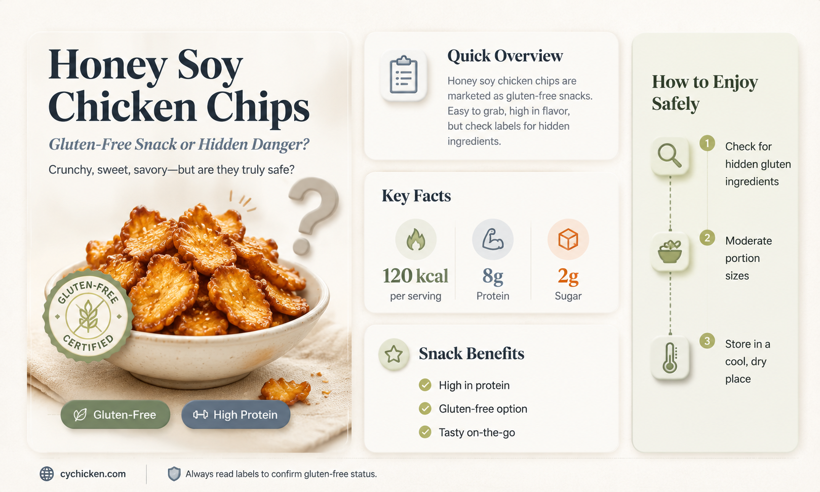 are honey soy chicken chips gluten free