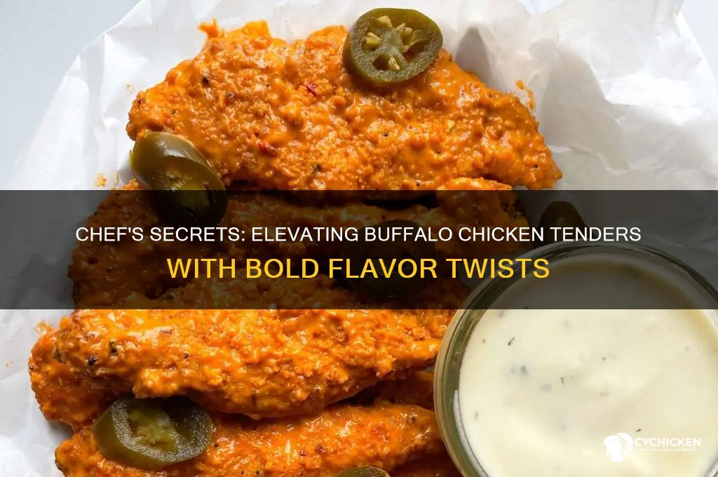 how a chef exaggerates buffalo chicken tenders