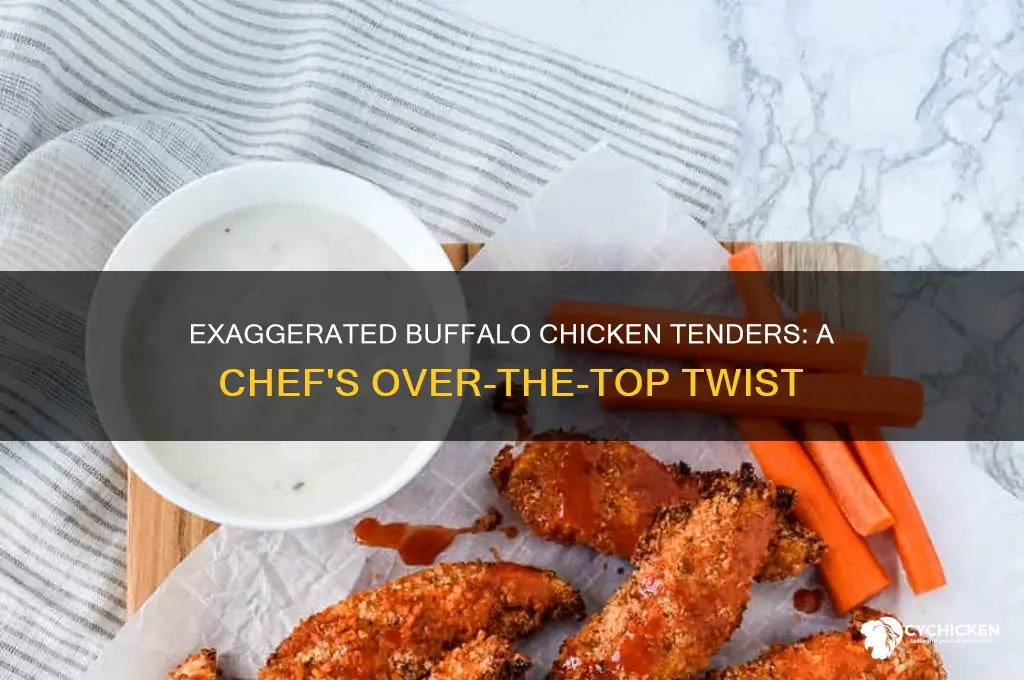 how a chef over exaggerates buffalo chicken tenders