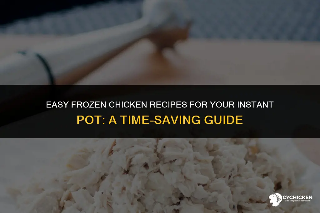 how adapt instant pot recipe using frozen chicken