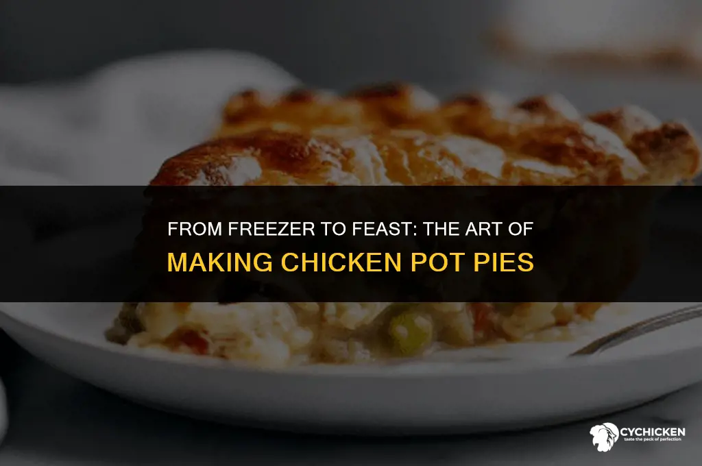 how are frozen chicken pot pies made