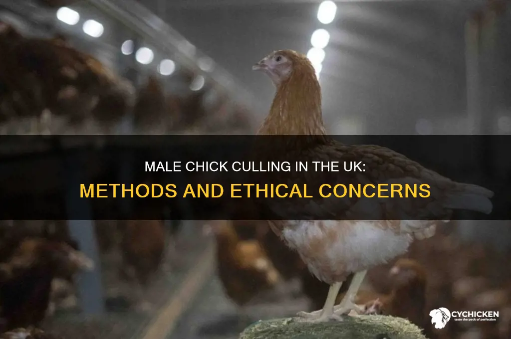 how are male chicks killed in the uk