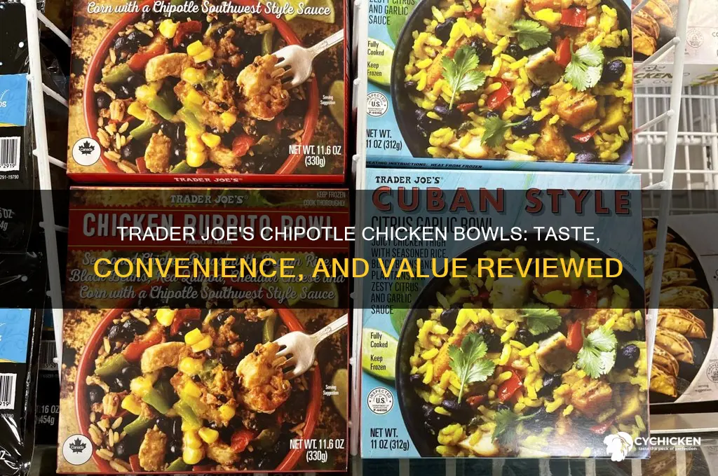 how are trader joes chipotle chicken bowls