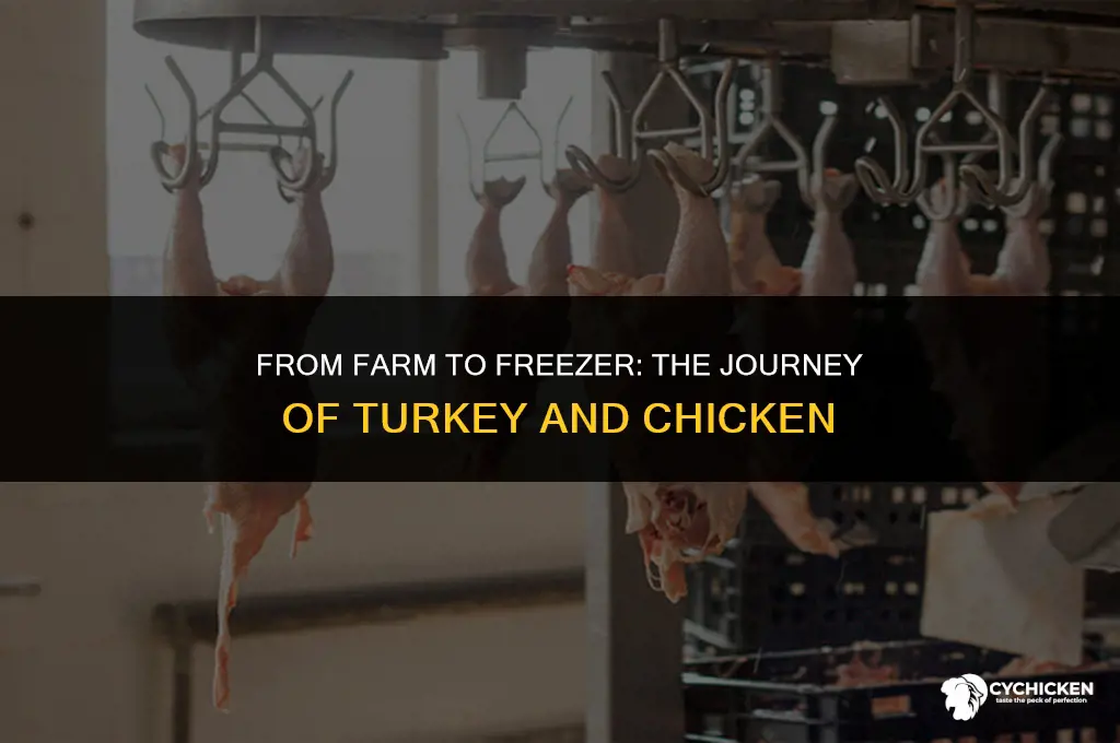 how are turkey and chicken frozen