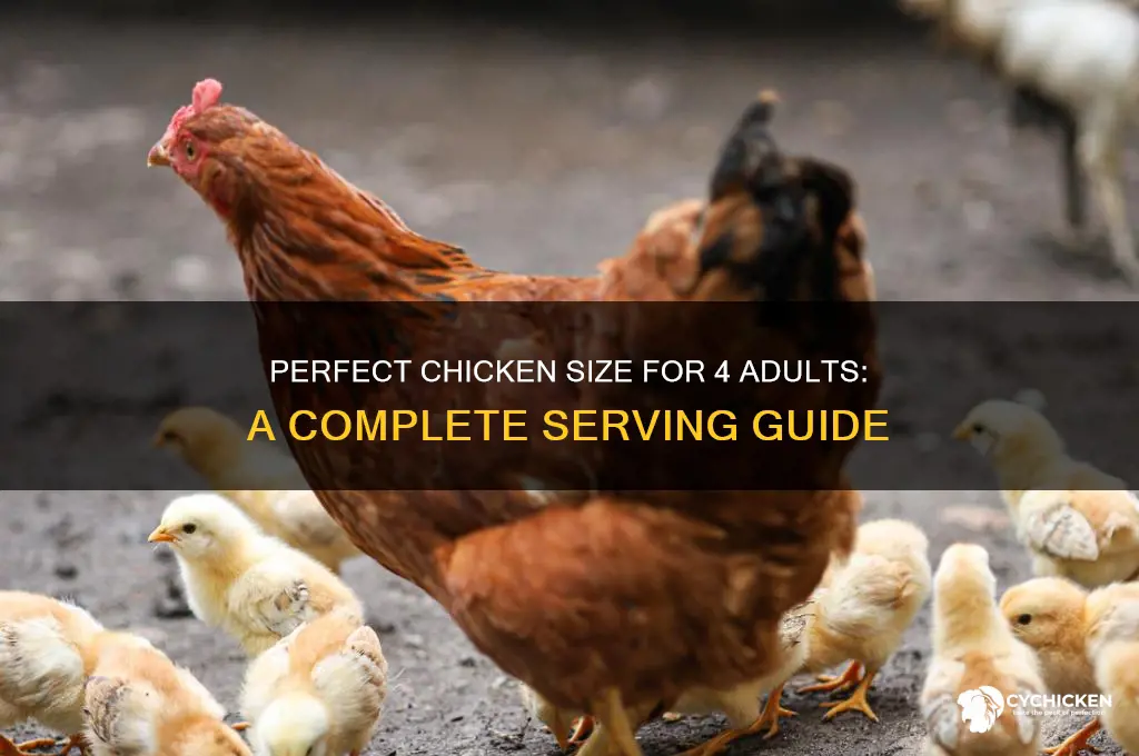 how big a chicken for 4 adults