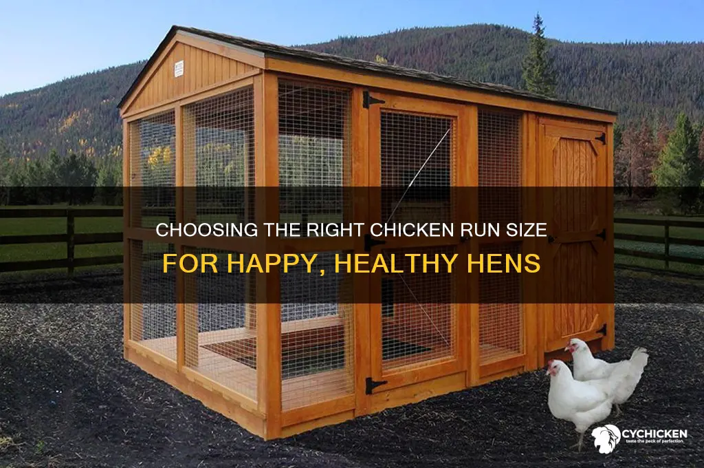 how big a chicken run do i need