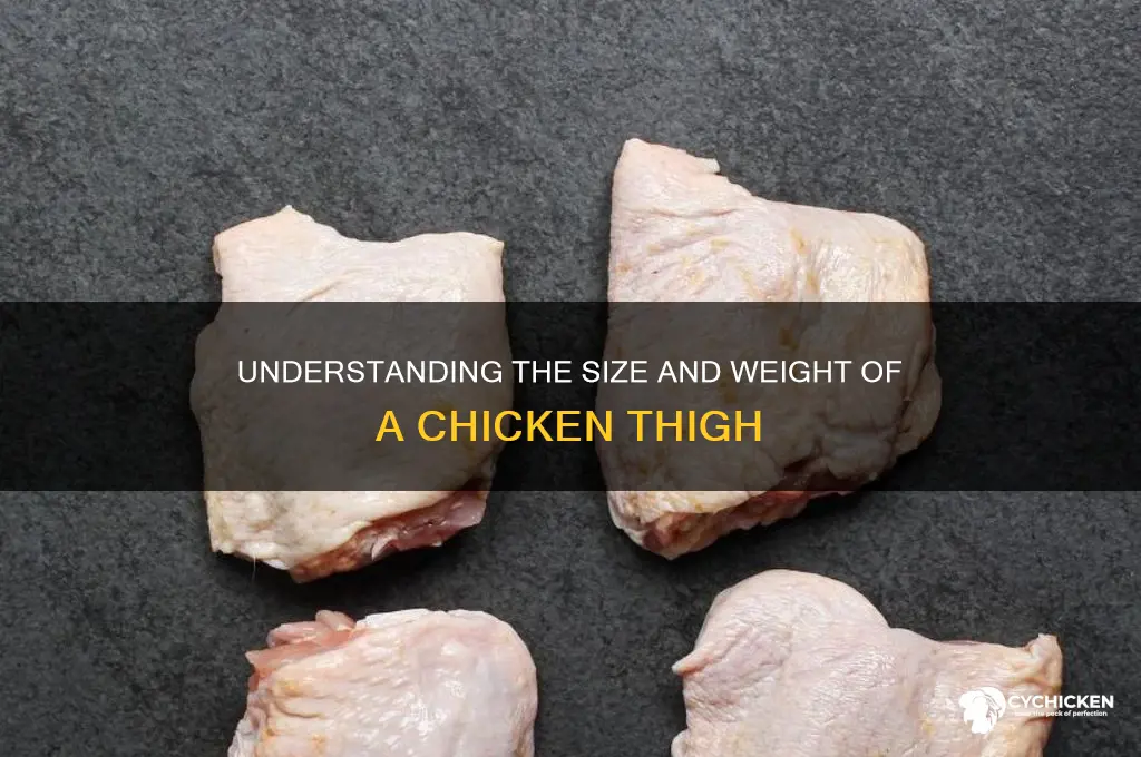 how big a chicken thigh