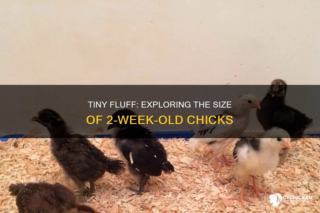 how big are 2 week old chicks