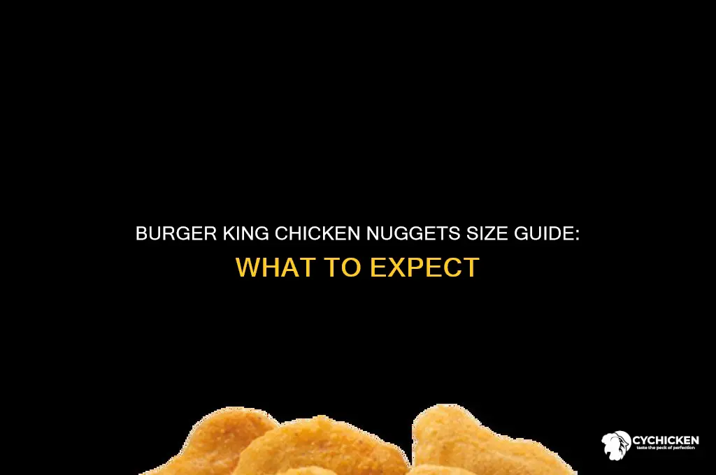 how big are burger king chicken nuggets