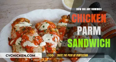 Discover the Size of Domino's Chicken Parmesan Sandwich: A Tasty Review