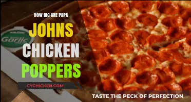 Papa John's Chicken Poppers Size Guide: How Big Are They?