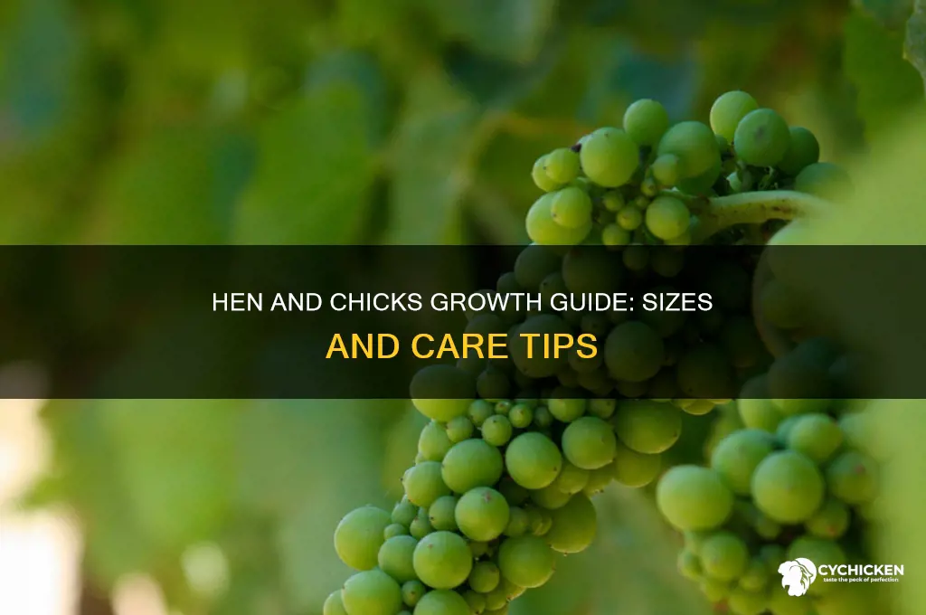 how big do hen and chicks grow