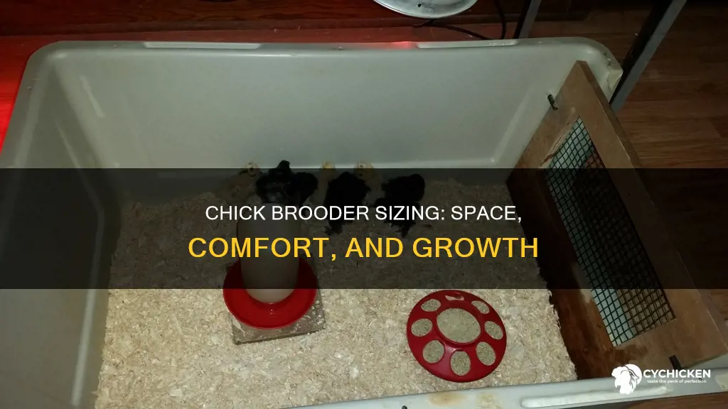 how big does a chick brooder need to be