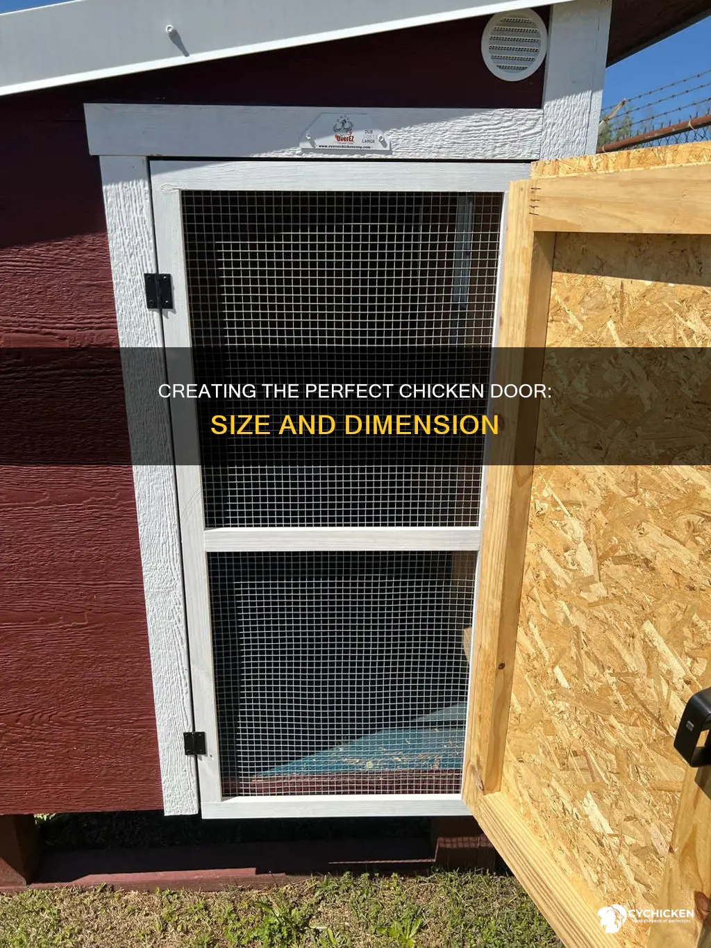 how big does a chicken door have to be