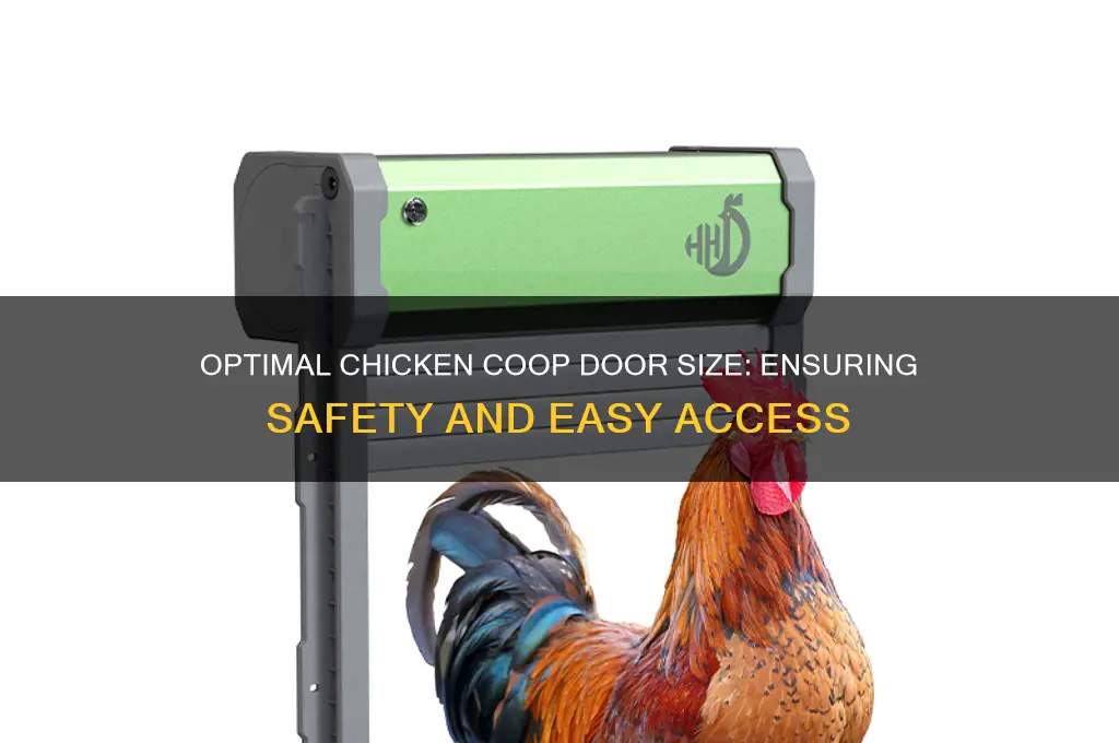 how big does chicken door need to be