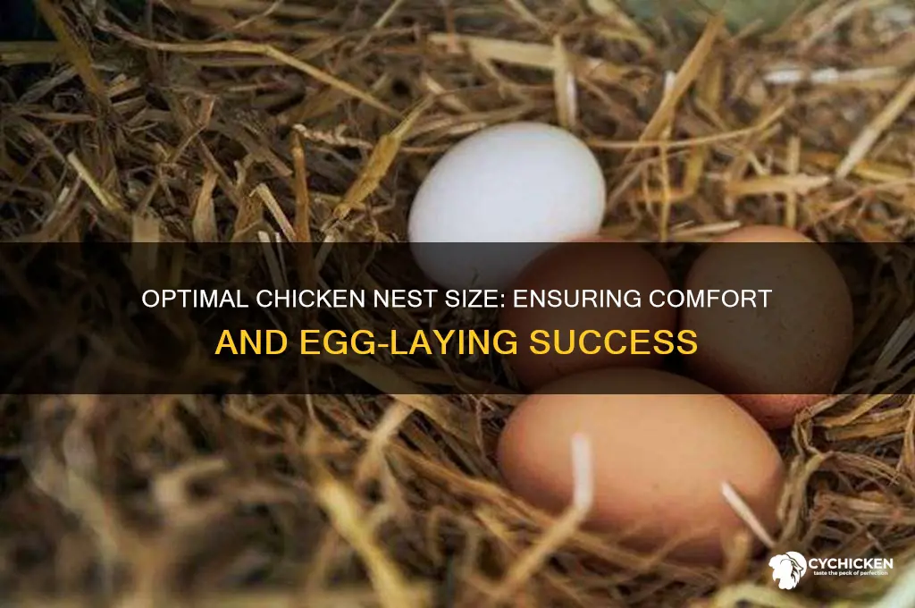 how big does chicken nest need to be