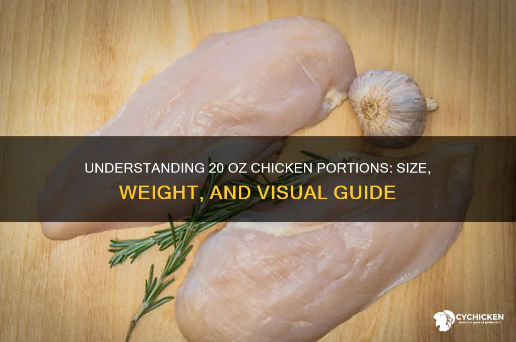 how big is 20 oz of chicken