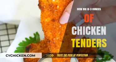 Understanding the Size of 3 Ounces of Chicken Tenders: A Guide