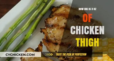 Understanding the Size of 3 Ounces of Chicken Thigh: A Visual Guide