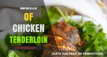 Understanding the Size of 4 Ounces of Chicken Tenderloin