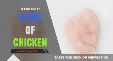 A 1-Ounce Piece of Chicken: Surprisingly Small!