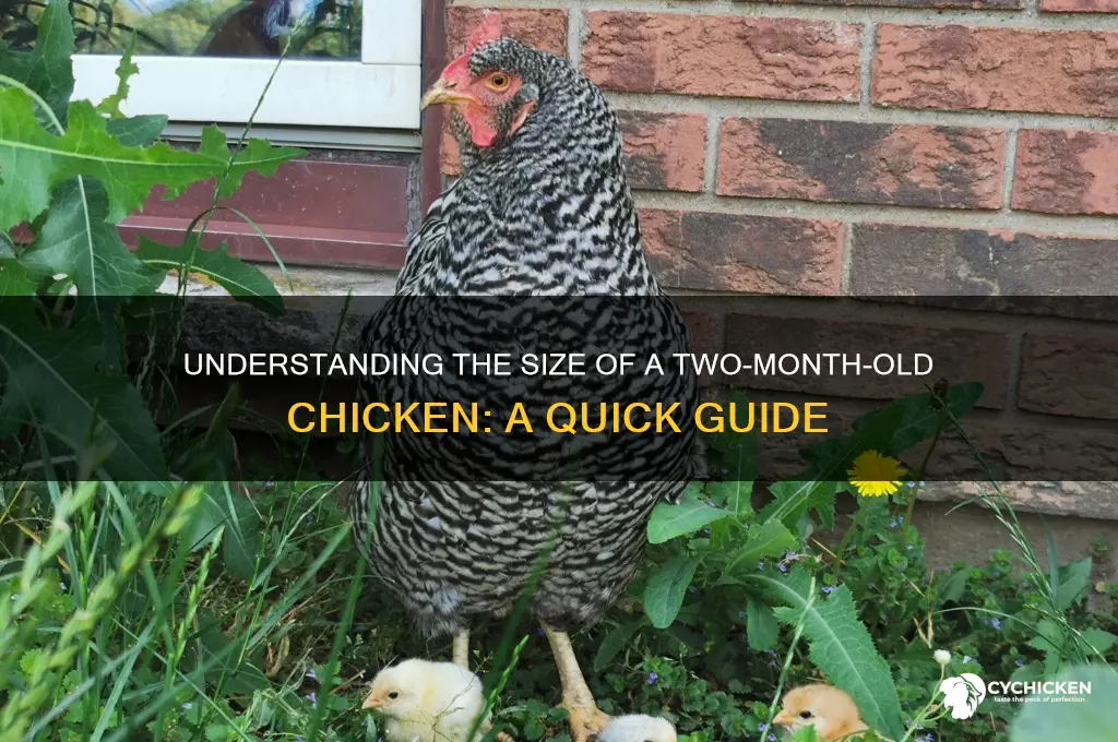 how big is a 2 month old chicken