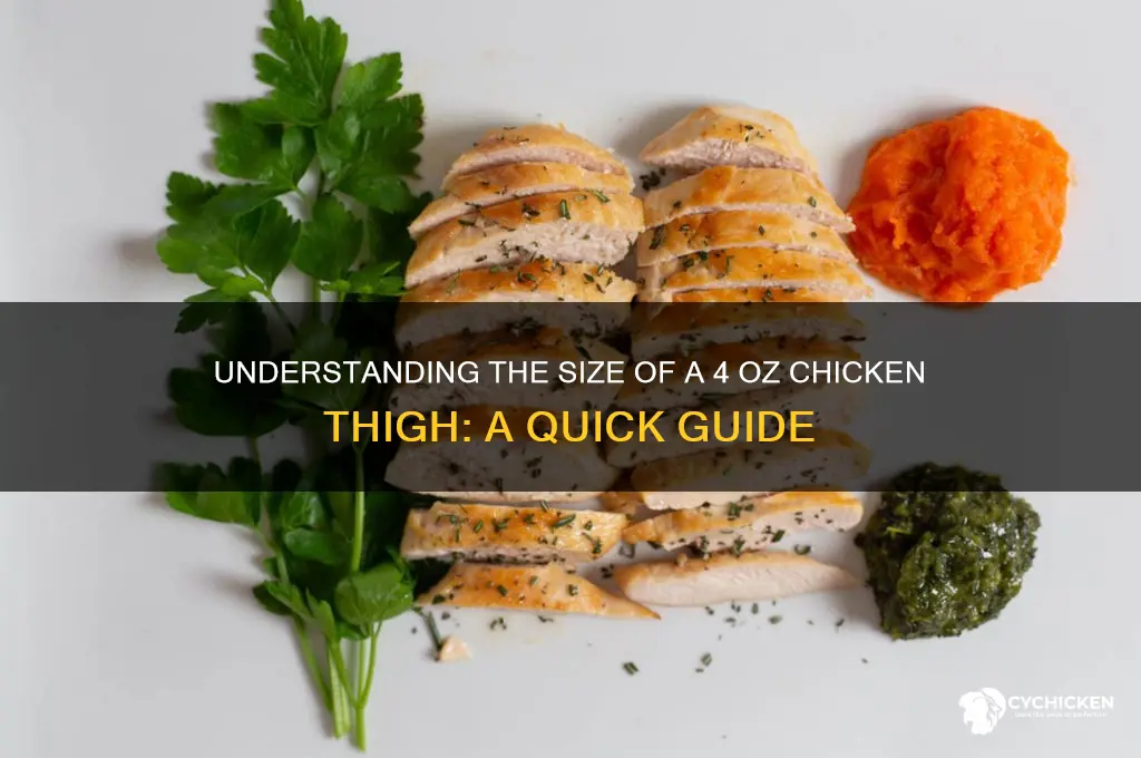how big is a 4 oz chicken thigh