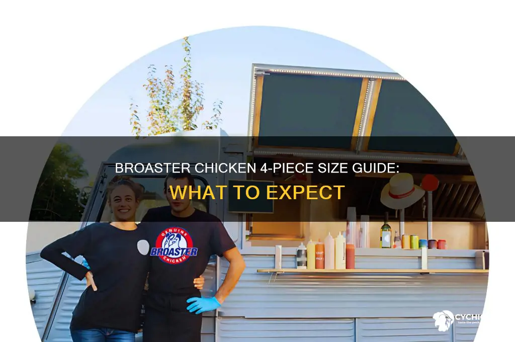 how big is a broaster chicken 4 pc