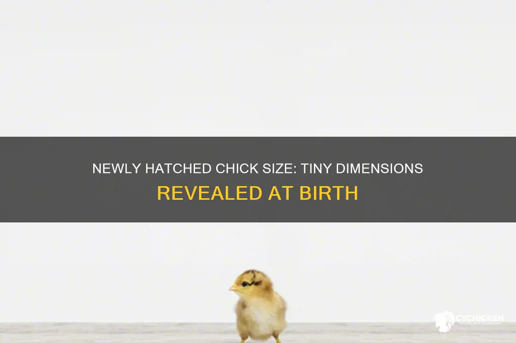 how big is a chick when it hatches