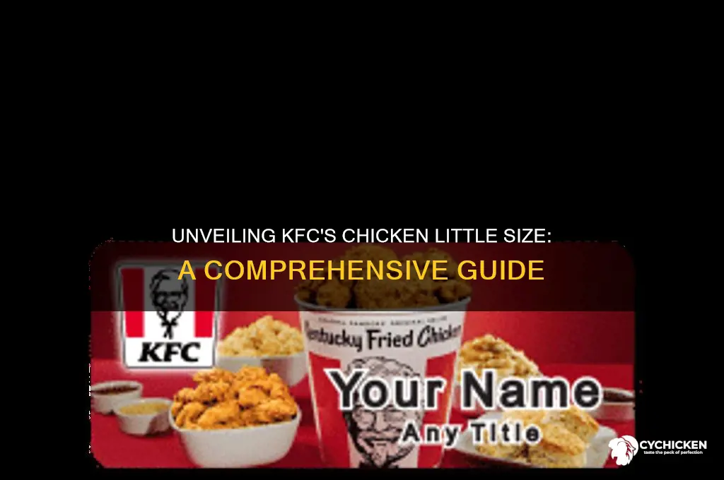 how big is a chicken little at kfc