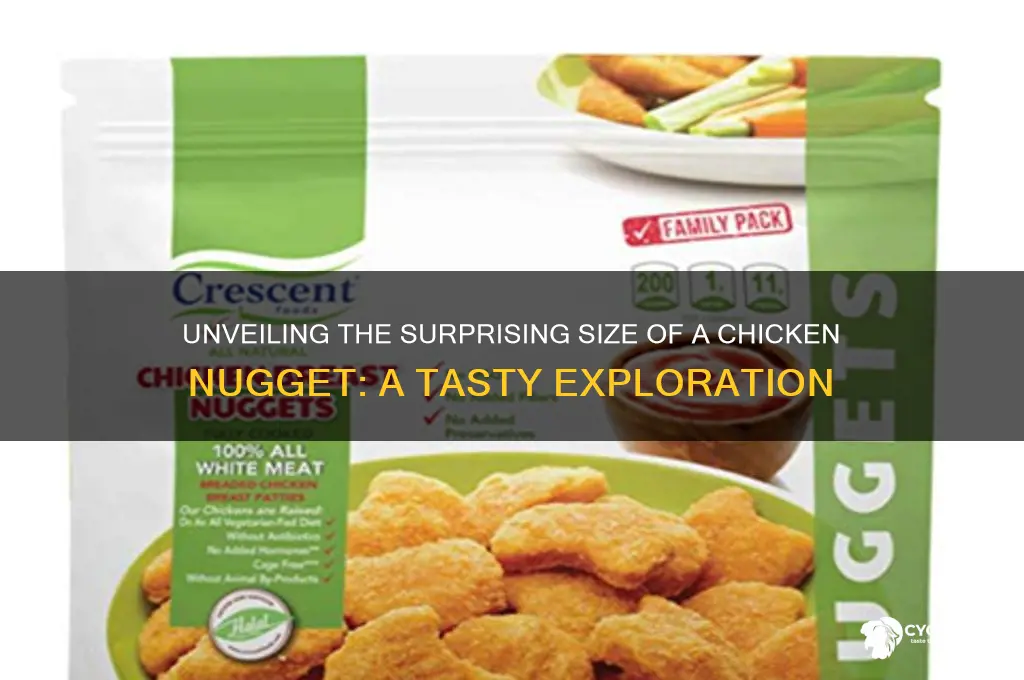 how big is a chicken nugget