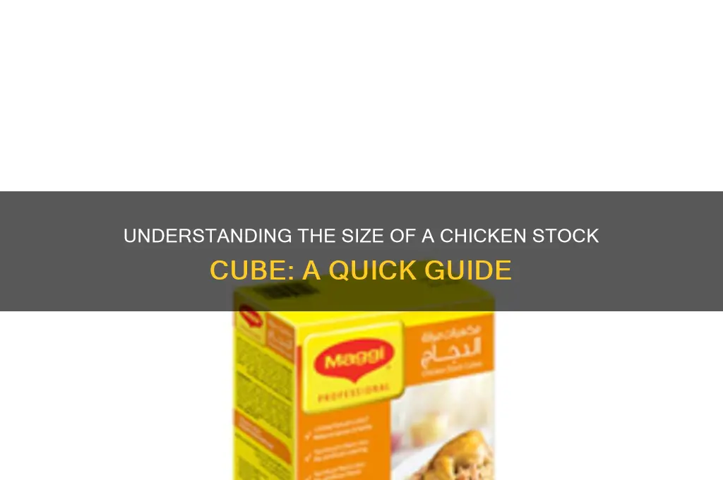 how big is a chicken stock cube