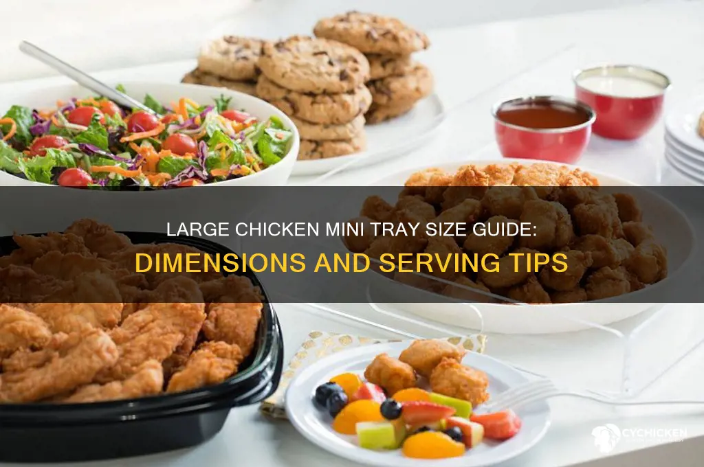 how big is a large chicken mini tray