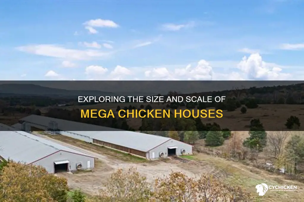 how big is a mega chicken house