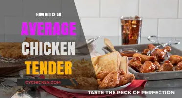 Average Chicken Tender Size: Uncovering the Common Dimensions