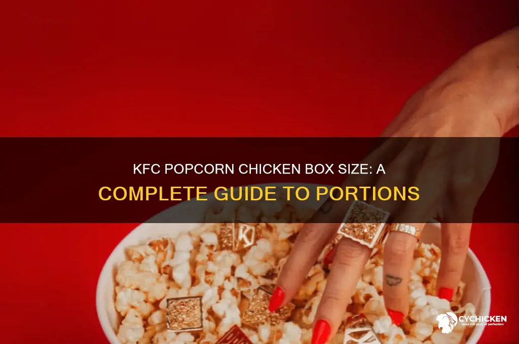 how big is kfc popcorn chicken box