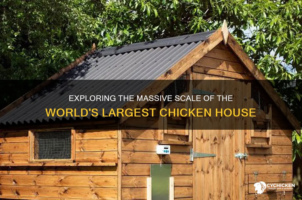 how big is the biggest chicken house