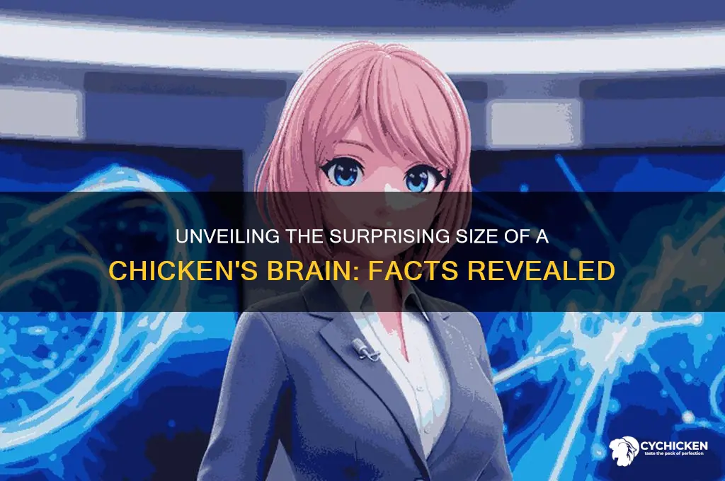 how big is the brain of a chicken