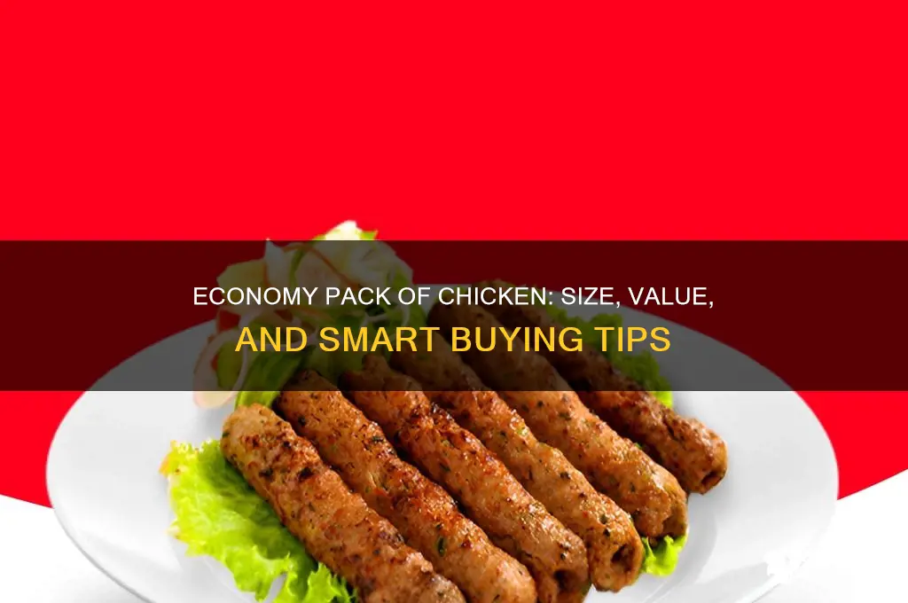 how big is the economy pack of chicken